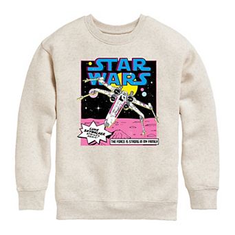 Girls 7-16 Star Wars Luke Skywalker Millennium Falcon Graphic Crew Sweatshirt