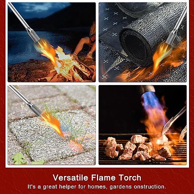 Ivation Mini Propane Torch with Self Igniter, 50,000 BTU Handheld Weed Burner Tool