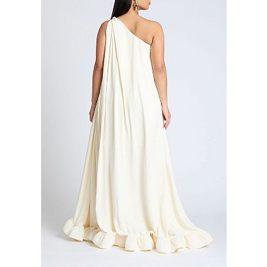ELOQUII Women's Plus Size Dramatic Ruffle Gown