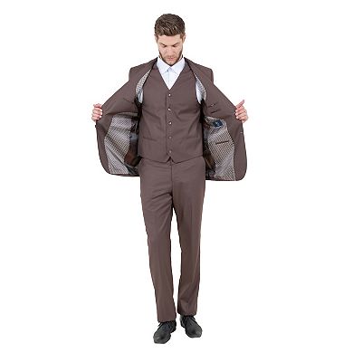 Men's 3pc Modern-Fit Wool Suit Set