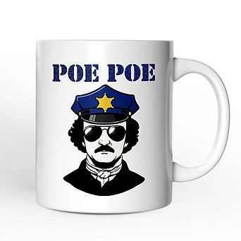 Police Edgar Allan Poe Poe Mug, Funny Gift