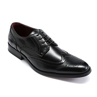 Men's Wingtip Oxford Dress Shoes - Classic Formal Leather Lace Up