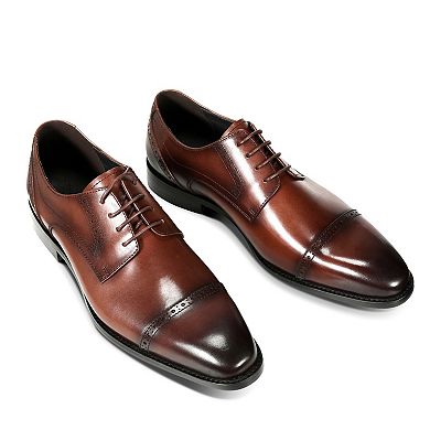 Men's Oxford Dress Shoes - Formal Leather Brogue Lace Up