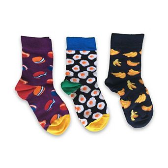 Toddler Combed Cotton Crew Assorted 3-Pack Gift Box