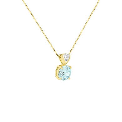 Primrose Sterling Silver Cubic Zirconia Pendant Necklace