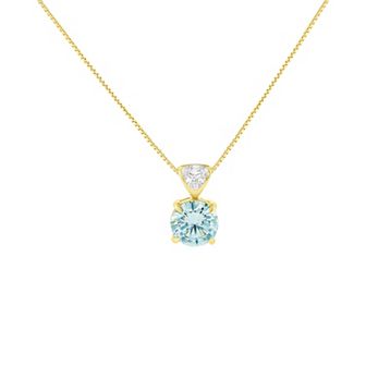 PRIMROSE Sterling Silver Cubic Zirconia Pendant Necklace