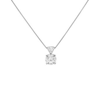 PRIMROSE Sterling Silver Cubic Zirconia Pendant Necklace
