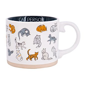 Madison Home Cat Person Ceramic Mug