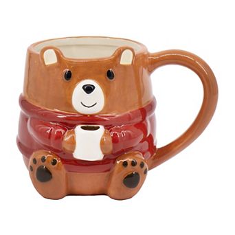 Madison Home Bear Figural Ceramic Mug