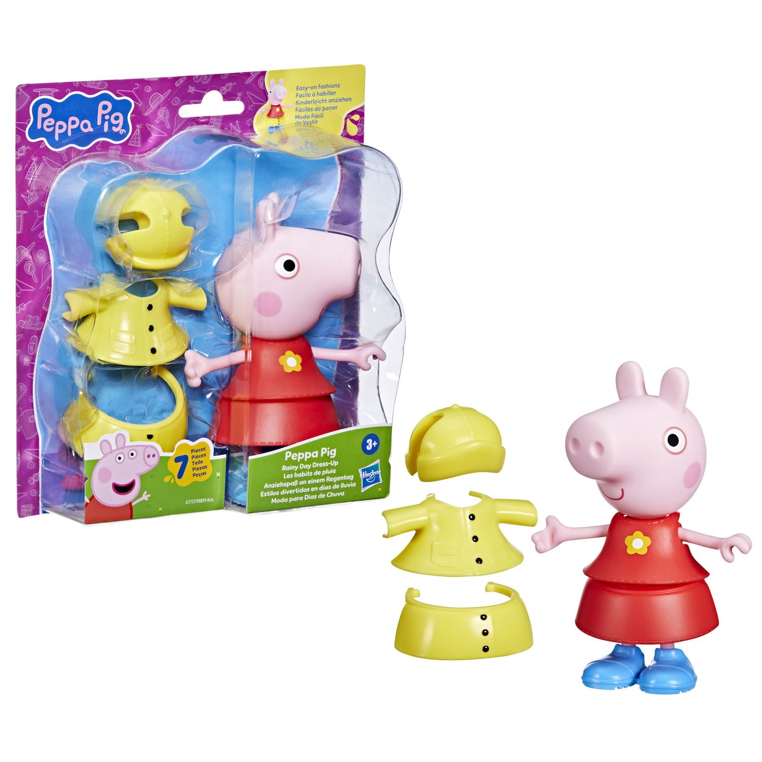 Детские куклы Hasbro Peppa Pig Rainy Day Dress-Up Figure with Accessories