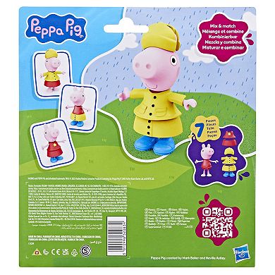 Hasbro Peppa Pig Rainy Day Dress-Up Figure with Accessories