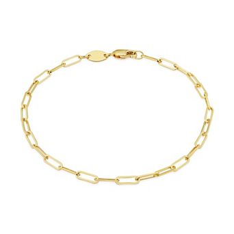 Fremada 14k Gold Filled 2.5-mm Paperclip Chain Anklet