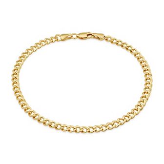 Fremada 14k Gold Filled 4-mm Miami Cuban Curb Link Chain Bracelet