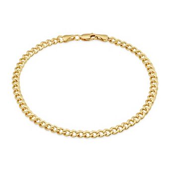 Fremada 14k Gold Filled 4-mm Miami Cuban Curb Link Chain Bracelet