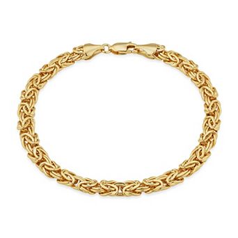 Fremada 14k Gold Filled 6-mm Byzantine Bracelet