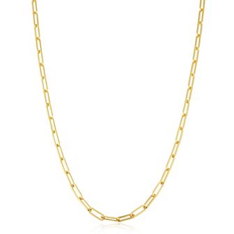 Fremada 14k Gold Filled 2.5-mm Paperclip Chain Necklace