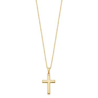 Fremada 14k Gold Filled Cross Pendant Necklace