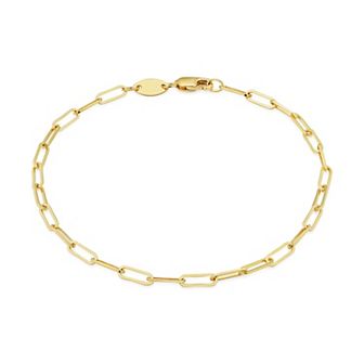 Fremada 14k Gold Filled 2.5-mm Paperclip Chain Bracelet