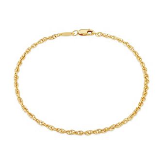 Fremada 14k Gold Filled 2.4-mm Double Cable Chain Bracelet