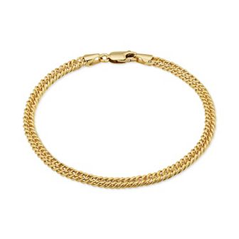 Fremada 14k Gold Filled 4.3-mm Double Curb Link Chain Bracelet