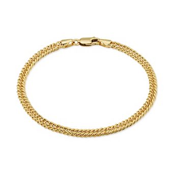 Fremada 14k Gold Filled 4.3-mm Double Curb Link Chain Bracelet