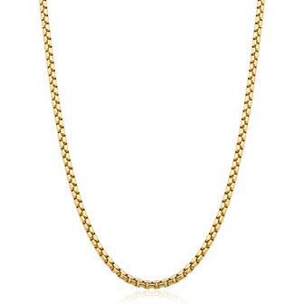 Fremada 14k Gold Filled 2.5-mm Round Box Link Chain Necklace