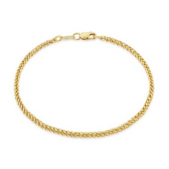 Fremada 14k Gold Filled 2.4-mm Franco Chain Bracelet