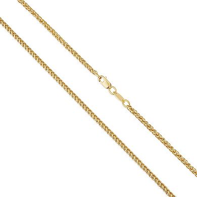 Fremada 14k Gold Plated 2.4-mm Franco Chain Bracelet