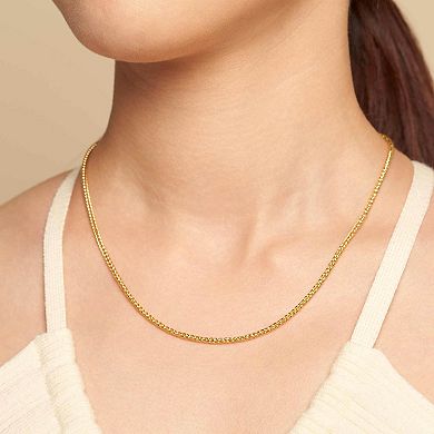 Fremada 14k Gold Filled Franco Chain Necklace