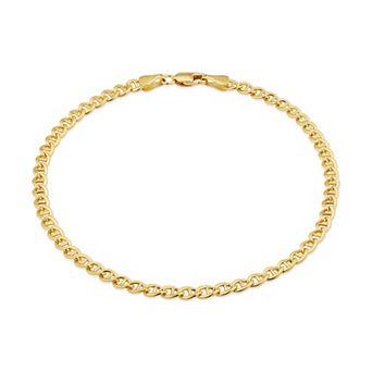 Fremada 14k Gold Filled 2.6-mm Mariner Chain Anklet
