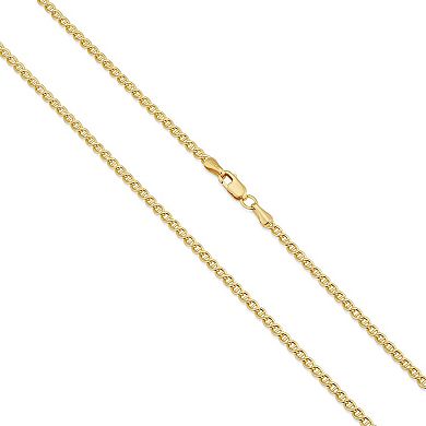 Fremada 14k Gold Plated 2.6-mm Mariner Chain Bracelet