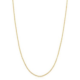 Fremada 14k Gold Filled 1.3-mm Cable Pendant Chain Necklace