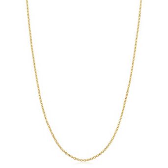 Fremada 14k Gold Filled 1.3-mm Cable Pendant Chain Necklace