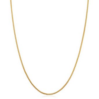 Fremada 14k Gold Filled Round 1.2-mm Wheat Chain Necklace