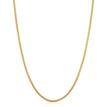 Fremada 14k Gold Filled Round 1.5-mm Wheat Chain Necklace