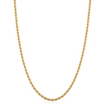 Fremada 14k Gold Filled 2.1-mm Rope Chain Necklace