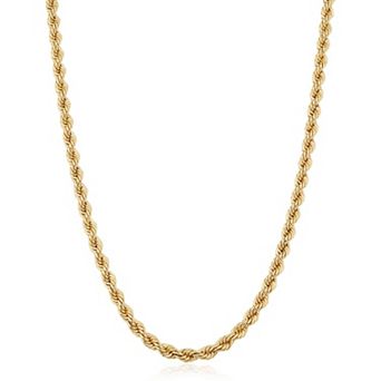 Fremada 14k Gold Filled 3.2-mm Rope Chain Necklace