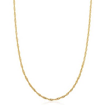 Fremada 14k Gold Filled 1.4-mm Singapore Chain Necklace