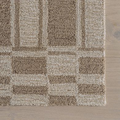 RugsUSA Marlowe Bordered Wool Area Rug