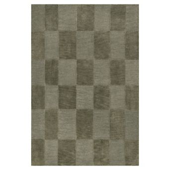 RugsUSA Elliot Checkered Wool Area Rug