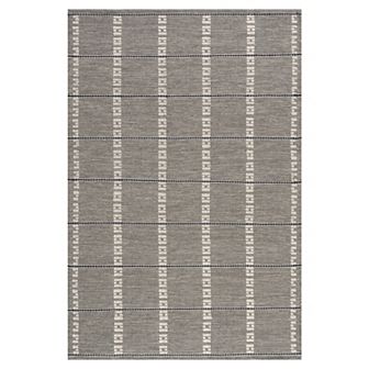 RugsUSA Morgan Geometric Check Wool & Cotton Area Rug