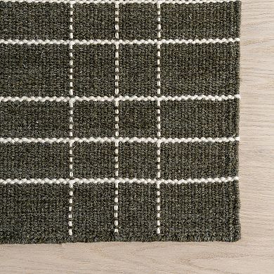 Rugs USA Charlie Plaid Wool & Cotton Rug