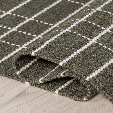 Rugs USA Charlie Plaid Wool & Cotton Rug