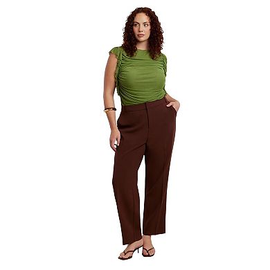 ELOQUII Women's Plus Size The 365 Straight Leg Pant