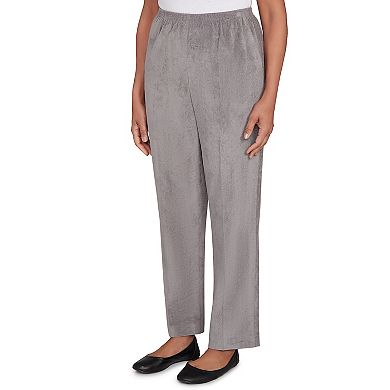 Women's Alfred Dunner Classic Corduroy Elastic Waist Medium Length Pants
