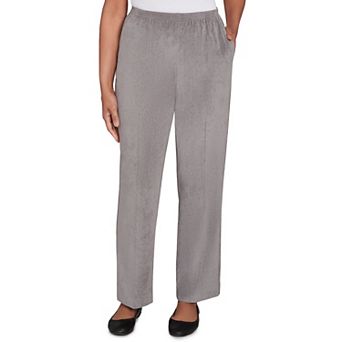 Women's Alfred Dunner Classic Corduroy Elastic Waist Short Length Pants