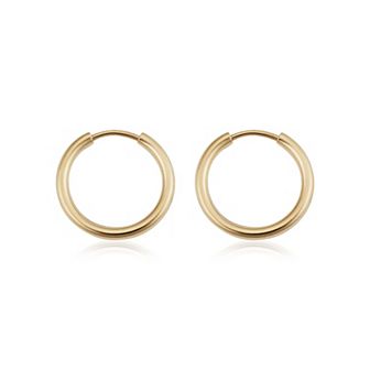 Fremada 14k Gold Filled Endless Hoop Earrings