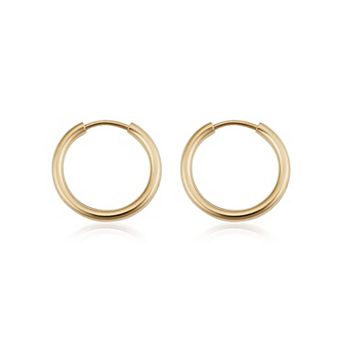 Fremada 14k Gold Filled Endless Hoop Earrings