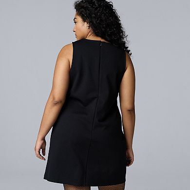 Plus Size Simply Vera Vera Wang Jeweled Shift Dress