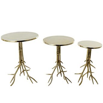 Stella & Eve 3 pc Textured Tree Branch Leg End Table Set
